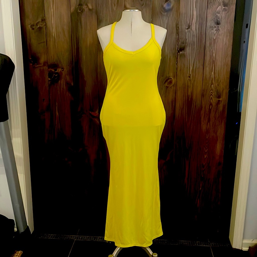 Yellow summer dress
